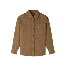 アーペーセー A.P.C. Cotton jacket COGZVH02918CAC Men カジュアルジャケット・ベスト Brown M S 【送料無料・関税込】
