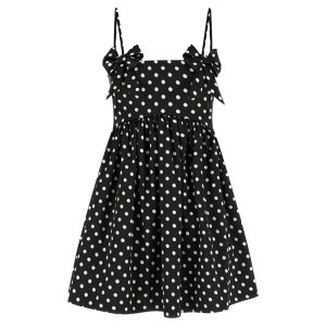 GANNI �K�j�[ ���f�B�[�X �����s�[�X�E�h���X�E�I�[���C������ A1030193099 'Polka Dot' dress Black FR30 FR32 FR34 FR36 FR38 FR40 FR42 FR44 FR46 FR48 FR50 FR52 FR54 FR56 FR58 EU34 EU36 EU38 EU40 32 34 36 38 42 40 �y���������E��