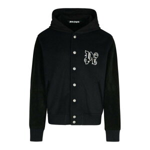 yyVC[OXӍՍő80%OFF+P2{~zPalm Angels p[GWFX Y JWAWPbg PMEK005F24FAB0011003 Vertigo Black Virgin Wool Blend Bomber Jacket Black 50 52 yE֐ōz