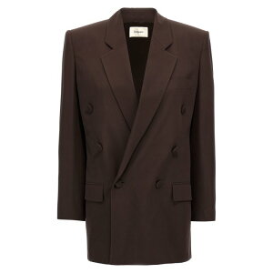 Saint Laurent �T�����[���� ���f�B�[�X �u���U�[�E�W���P�b�g 812441Y7I212568 Double-breasted blazer Brown FR34 FR30 FR32 FR36 FR38 FR40 FR42 FR44 FR46 FR48 FR50 FR52 FR54 36 38 34 �y���������E�֐ō��z