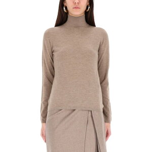 Max Mara �}�b�N�X�}�[�� ���f�B�[�X �j�b�g�E�Z�[�^�[�E�J�[�f�B�K�� 2521366072600271003 TURTLENECK SWEATER MEANA BEIGE M S XS L �y���������E�֐ō��z