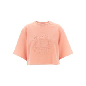 FENDI �t�F���f�B ���f�B�[�X T�V���c�E�J�b�g�\�[ FS9718ASNHF1RX7 3D 'Fendi Roma' sweatshirt Pink M S XS 2XS L XL 2XL 3XL 3XS �y���������E�֐ō��z