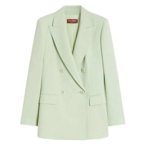 Max Mara Studio �}�b�N�X�}�[�� �X�e���f�B�I ���f�B�[�X �u���U�[�E�W���P�b�g 2616041061600048 Max Mara Studio Jackets Blu e verdi 40 42 �y���������E�֐ō��z