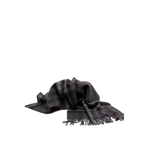 Burberry �o�[�o���[ �����Y �X�J�[�t�E�}�t���[ 8077880 Giant Check Scarf Black onesize �y���������E�֐ō��z