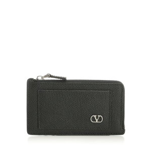 Valentino Garavani ���@�����e�B�m �����Y ���z�E�J�[�h�P�[�X 7Y2P0AN6UAG0NO Vlogo leather zip around card holder Black onesize IT0 �y���������E�֐ō��z