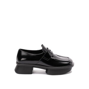 Prada �v���_ ���f�B�[�X ���[�t�@�[ 1D985N055FD040F0002 Brushed Leather Loafers Black 40 39 36 38 37 38.5 �y���������E�֐ō��z