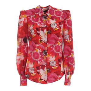 Marc Jacobs �}�[�N �W�F�C�R�u�X ���f�B�[�X �V���c�E�u���E�X V6000052600 Shirt with print in shades of red Red 6 2 �y���������E�֐ō��z