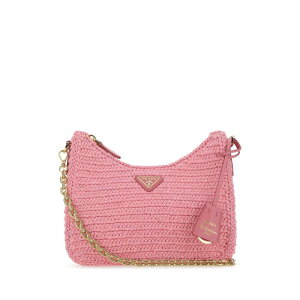 Prada �v���_ ���f�B�[�X �n���h�o�b�O�E�V�����_�[�o�b�O 1BH204VV9L2A2TF0442 Pink raffia Re-Edition 2005 shoulder bag Pink onesize �y���������E�֐ō��z