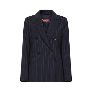Max Mara Studio �}�b�N�X�}�[�� �X�e���f�B�I ���f�B�[�X �u���U�[�E�W���P�b�g 2616041041600MSTONAGRO001 Max Mara Studio Jackets Blue Blue and green 38 40 42 44 �y���������E�֐ō��z