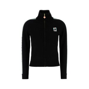 yyVubNtCf[ő80%OFF+P2{~zCasablanca JTuJ fB[X jbgEZ[^[EJ[fBK WPF25KW102101BLACK Black wool cardigan Black XS S yE֐ōz