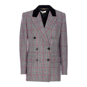 Chloe �N���G ���f�B�[�X �u���U�[�E�W���P�b�g 25AVE64097905 Black White Jacket Grey 40 38 �y���������E�֐ō��z