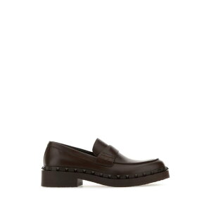 【楽天お買い物マラソン 最大80%OFF+P2倍】Valentino Garavani ヴァレンティノ メンズ ローファー 4Y0S0H64UXLKG8 Brown leather loafers Brown 40 41 42 43 44 45 【送料無料・関税込】
