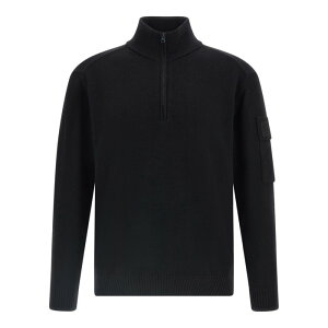 C.P. Company V[s[Jpj[ Y jbgEZ[^[EJ[fBK 19CLKN059A110427A999 Half zip sweater Black L M XL yE֐ōz