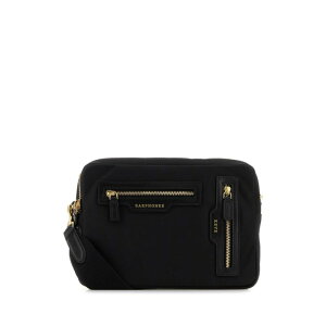 ANYA HINDMARCH �A�j���E�n�C���h�}�[�` ���f�B�[�X �n���h�o�b�O�E�V�����_�[�o�b�O 5050925197366BLACK Black ECONYLA(R) Tiro crossbody bag Black onesize �y���������E�֐ō��z