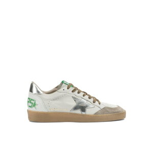 Golden Goose �S�[���f���O�[�X �����Y �X�j�[�J�[ GMF00117F00816310414 BALL-STAR SNEAKERS IN WHITE LEATHER WITH SILVER STAR White IT40 IT41 IT42 IT43 IT44 IT45 IT46 40 41 42 43 44 45 39 �y���������E�֐ō��z