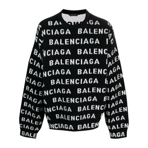 Balenciaga oVAK Y jbgEZ[^[EJ[fBK 761596T16731070 Balenciaga Sweaters Black Blacks and greys M S L yE֐ōz