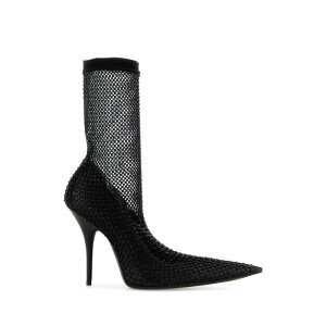 Balenciaga �o�����V�A�K ���f�B�[�X �p���v�X�E�n�C�q�[�� 820438WB7E21010 Black nappa leather and mesh Avenue ankle boots Black 37 38 39 36 40 �y���������E�֐ō��z