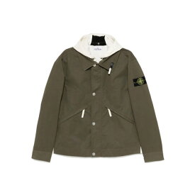 STONE ISLAND ストーンアイランド メンズ カジュアルジャケット K1S154100080S0110V0054 HOODED COTTON JACKET V0054 MILITARY GREEN L M XL 【送料無料・関税込】