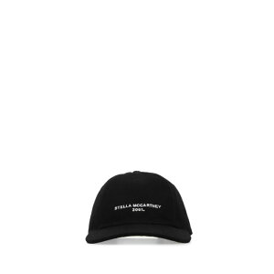 Stella McCartney �X�e�� �}�b�J�[�g�j�[ ���f�B�[�X �X�q 570194WP00231019 Black cotton blend baseball cap Black 58 56 57 59 �y���������E�֐ō��z