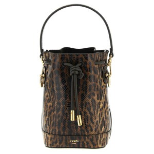 FENDI �t�F���f�B ���f�B�[�X �n���h�o�b�O�E�V�����_�[�o�b�O 8BS109AV54F1N1S 'Mon Tresor' mini bucket bag Brown onesize �y���������E�֐ō��z