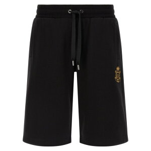 Dolce & Gabbana �h���`�F�K�b�o�[�i �����Y �V���[�g�p���c GP07UZG7PZTN0000 Coat of arms bermuda shorts Black IT48 IT50 IT52 IT54 48 54 50 �y���������E�֐ō��z