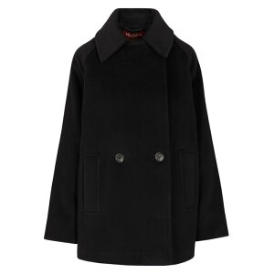 Max Mara Studio �}�b�N�X�}�[�� �X�e���f�B�I ���f�B�[�X �R�[�g 2526086032600879006 Double-breasted wool pea coat Blue IT34 IT36 IT38 IT40 IT42 IT44 IT46 IT48 IT50 IT52 IT54 �y���������E�֐ō��z