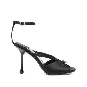 JIMMY CHOO �W�~�[ �`���E ���f�B�[�X �T���_�� SIVA95AODBLACKWHITE Jimmy Choo Sandals Black Blacks and greys 36 37 38 39 40 41 �y���������E�֐ō��z
