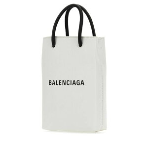 Balenciaga oVAK fB[X ebNACe 7577730AI2N9000 White leather smartphone holder White onesize yE֐ōz