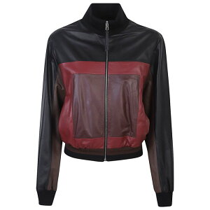 LOEWE ���G�x ���f�B�[�X ���U�[&�t�@�[�W���P�b�g�E�R�[�g S540Y34L541101 Loewe Jackets Black Blacks and greys 38 40 �y���������E�֐ō��z
