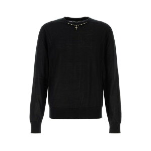 Dolce & Gabbana h`FKbo[i Y jbgEZ[^[EJ[fBK GXX02ZJBW05N0000 Black cashmere sweater Black 48 50 52 yE֐ōz