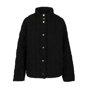 Max Mara Studio �}�b�N�X�}�[�� �X�e���f�B�I ���f�B�[�X �_�E���W���P�b�g�E�R�[�g 2526486012600544001 down jacket in a wool and cotton boucle Black IT34 IT36 IT38 IT40 IT42 IT44 IT46 IT48 IT50 IT52 IT54 �y���������E�֐�