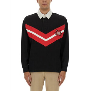 HUGO BOSS �q���[�S�{�X �����Y �|���V���c 5054295810270364001 POLO SHIRT WITH COLLEGE STYLE LOGO BLACK M S �y���������E�֐ō��z