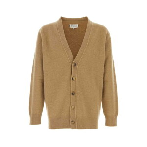 Maison Margiela メゾン マルジェラ メンズ ニット・セーター・カーディガン S50HP0014M13058124M Cappuccino wool cardigan Camel L XL M S 【送料無料・関税込】
