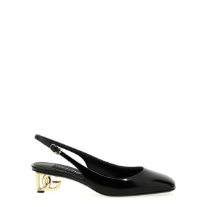 Dolce & Gabbana �h���`�F�K�b�o�[�i ���f�B�[�X �p���v�X�E�n�C�q�[�� CG0913A103780999 'Jackie New' slingback Black 361/2 371/2 381/2 IT351/2 IT36 IT361/2 IT37 IT371/2 IT38 IT381/2 IT39 IT40 37 36.5 36 41 39 38.5 38 37.5 39.5 35.5 4...