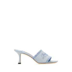 JIMMY CHOO �W�~�[ �`���E ���f�B�[�X �T���_�� ALEXIA70EIKRIVBLUMIX Two-tone canvas Alexia 70 mules Light Blue 36 36.5 37 37.5 38 38.5 39 40 41 �y���������E�֐ō��z