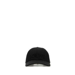 LOEWE ���G�x ���f�B�[�X �X�q K820358X68BLACK Black cotton baseball cap Black S M L �y���������E�֐ō��z