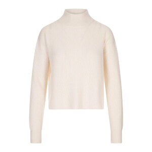 Max Mara Studio �}�b�N�X�}�[�� �X�e���f�B�I ���f�B�[�X �j�b�g�E�Z�[�^�[�E�J�[�f�B�K�� 2526366022600001 Fufy Ribbed Wool And Cashmere Sweater White S M �y���������E�֐ō��z