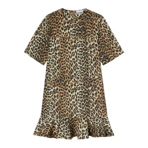 GANNI Kj[ fB[X s[XEhXEI[C A1030249859 GANNI Dresses Brown Brown 34 36 38 yE֐ōz