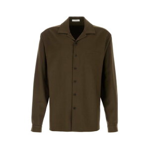 The Row �U�E���E �����Y �V���c�E�u���E�X 1215W4220SPK Khaki wool Kanta shirt Green L XL M �y���������E�֐ō��z