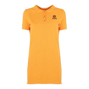 KENZO �P���]�[ ���f�B�[�X �����s�[�X�E�h���X�E�I�[���C������ FC62RO7074PU36 Crest logo polo dress Orange L XL �y���������E�֐ō��z