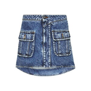 JW Anderson �W�F�C�_�u�����[ �A���_�[�\�� ���f�B�[�X �X�J�[�g DK0026PG1619172 CURVED PATCH POCKET MINI SKIRT Blue UK6 UK8 6 4 8 10 12 �y���������E�֐ō��z