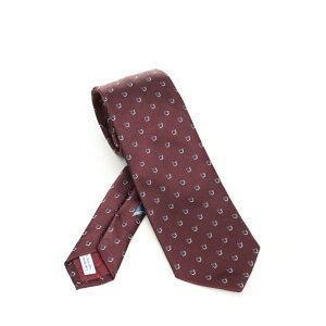 yyV}\ ő75%OFF+P2{zFERRAGAMO tFK Y lN^C 351281784558005 Gancini Bicolor Jacquard Tie Bordeaux IT0 yE֐ōz