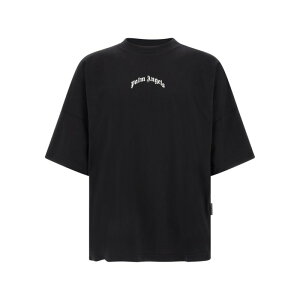Palm Angels �p�[���G���W�F���X �����Y T�V���c�E�J�b�g�\�[ PMAA10BS26JER00710031003 'Classic Logo' T-shirt White/Black L M S XL XS 2XS �y���������E�֐ō��z