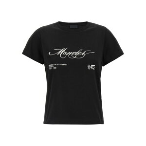 Moncler �����N���[�� ���f�B�[�X T�V���c�E�J�b�g�\�[ K20938C0000589AJS998 Embroidery t-shirt White/Black M S XS L �y���������E�֐ō��z