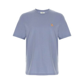 【楽天イーグルス感謝祭最大80%OFF+P2倍~】Maison Kitsune メゾン キツネ メンズ Tシャツ・カットソー LM00110KJ00080122 'Chillax Fox' T-shirt Light Blue 2XL XL S M L 3XS 【送料無料・関税込】