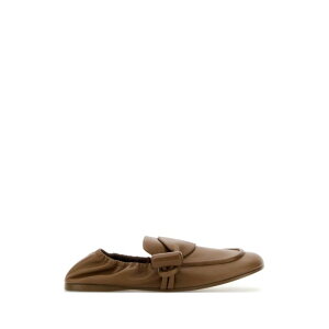 LOEWE ���G�x ���f�B�[�X ���[�t�@�[ L815290X20OAK Camel leather Toggle loafers Camel 36 37 38 39 40 41 �y���������E�֐ō��z