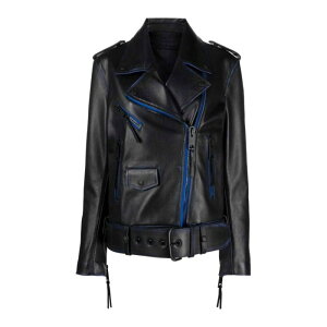 yyVC[OXӍՍő80%OFF+P2{~zOff-White ItzCg fB[X U[&t@[WPbgER[g OWJG013F23LEA0014701 contrast-trim leather jacket Light Blue 40 yE֐ōz