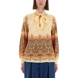 ETRO �G�g�� ���f�B�[�X �V���c�E�u���E�X WRJA009199SP1G3X0820 BLUE PRINTED MULTICOLOUR 42 40 �y���������E�֐ō��z