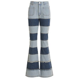 アンダーソン ベル Andersson Bell Patchwork jeans APA607WWASBLU Women ジーンズ Blue 28 25 26 27 【送料無料・関税込】