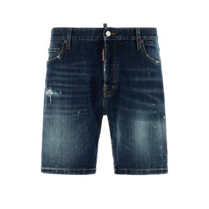 Dsquared2 �f�B�[�X�N�G�A�[�h �����Y �V���[�g�p���c S74MU0985S30664470 Stretch denim Marine bermuda shorts Blue 48 50 52 46 44 54 56 �y���������E�֐ō��z